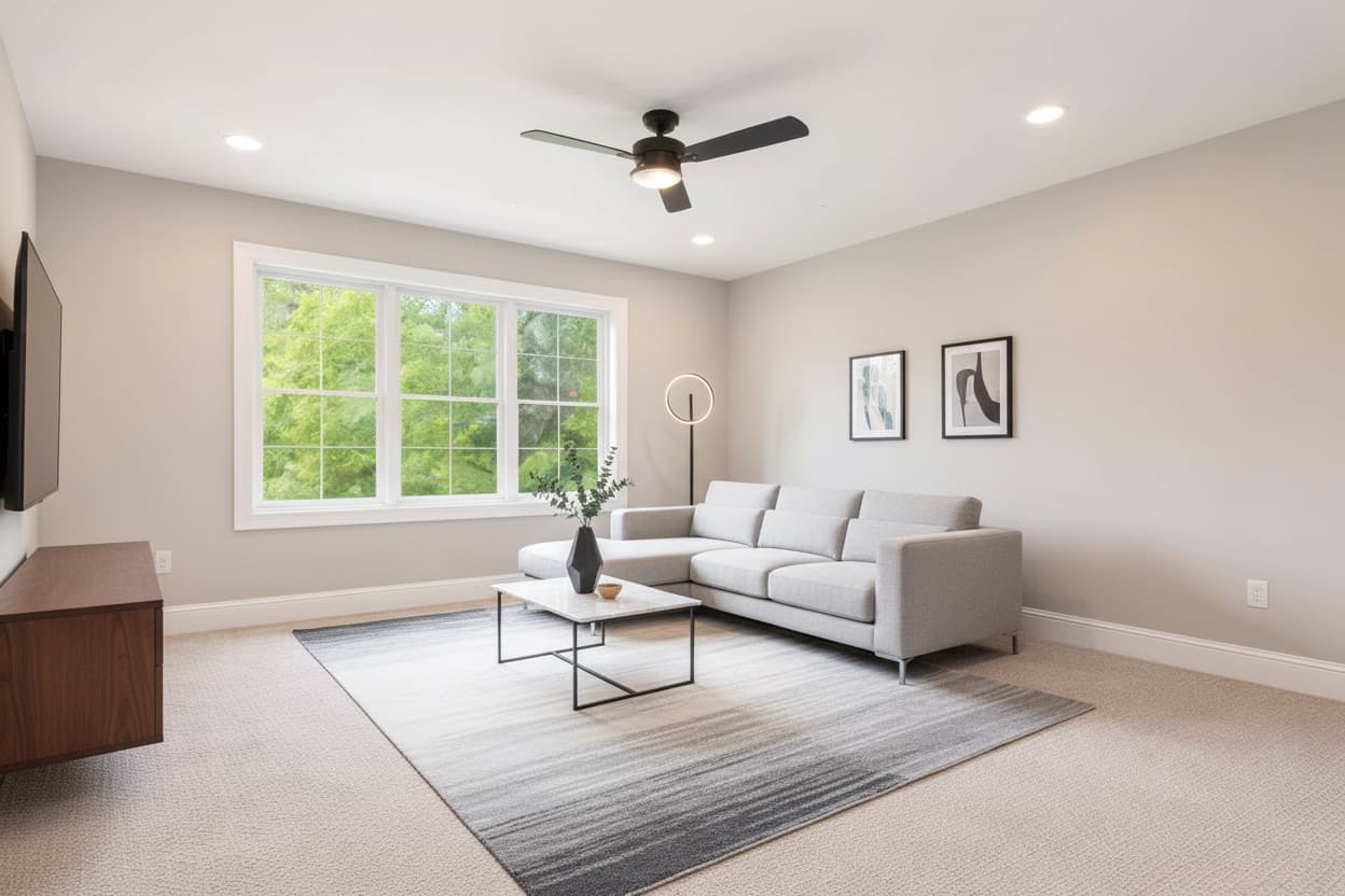 Beautifully staged room